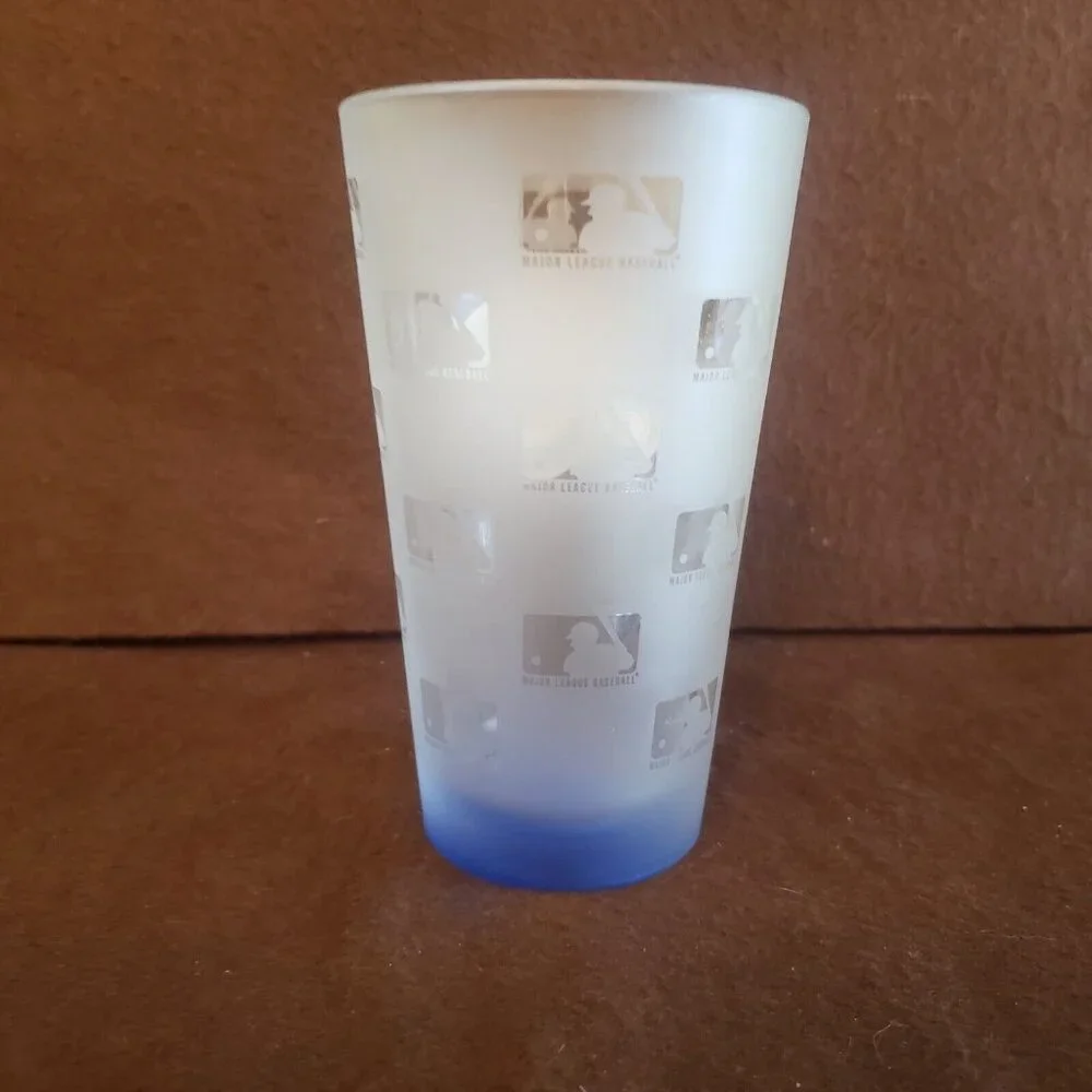 MLB Satin Frosted‎ 16oz Pint Glass Milwaukee Brewers Major League Baseball